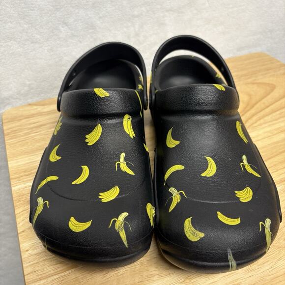 Crocs Bistro Clogs Banana Print Black Men’s Size 9 Women’s Size 11 - Picture 7 of 12